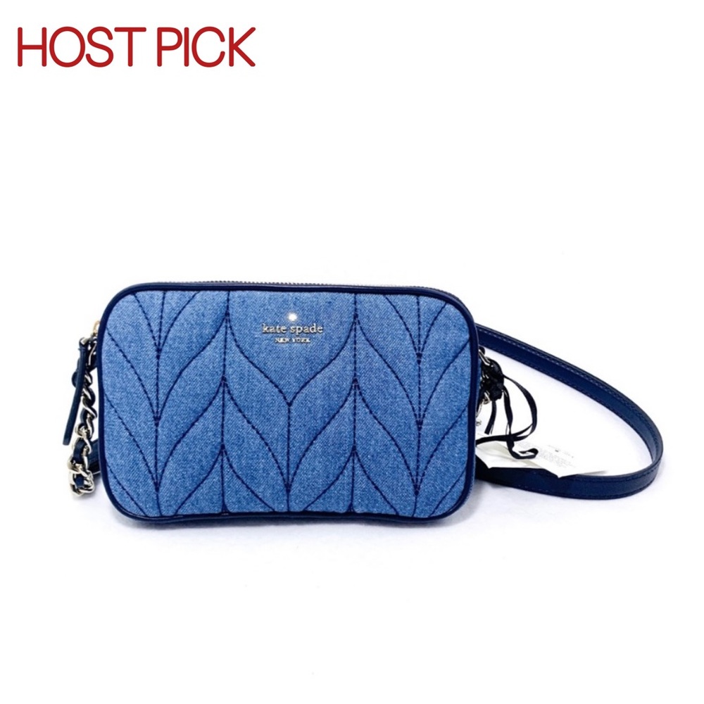 HP🌟NWT KATE SPADE Kendall Briar Lane Quilted Denim